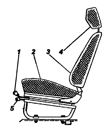Переднее сиденье с подголовником